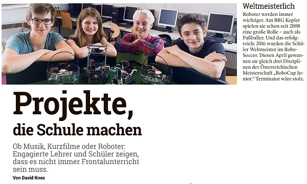 Kleine Zeitung: Projekte, die Schule machen